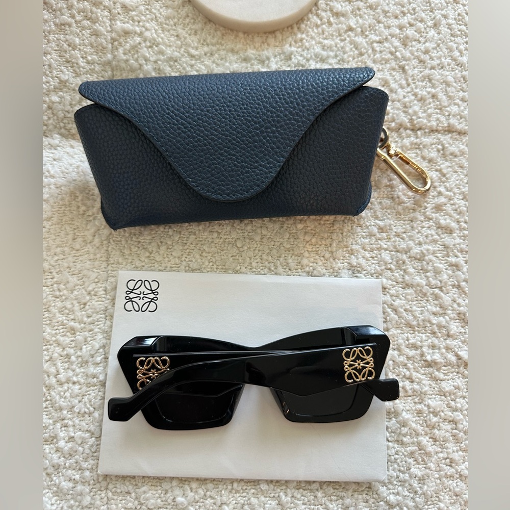 LOEWE EYEWEAR Oversized cat-eye acetate sunglasses